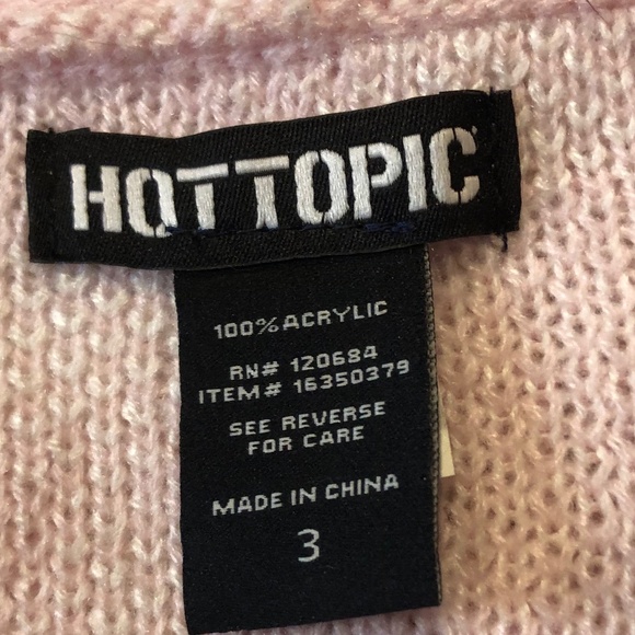 Hot Topic Barbiecore Pink Cow Print Button Down Sweater Cardigan size 3 Pink - Picture 10 of 10